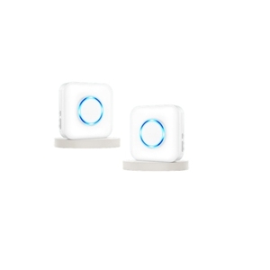 Kit of 2 Smart Home 433MHz <b>Wireless</b> Door Sensors with Magnetic Contact <b>Wireless</b> <b>Doorbell</b> for Door and Window Opening Alarm - Product Image 1