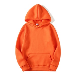 Sweats à capuche pour femmes Sweat à capuche surdimensionné en coton biologique avec poches kangourou et logo brodé - Product Image 1