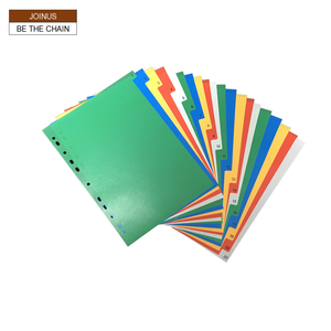 Currency <b>Binder</b> <b>Dividers</b> 20-Page Plastic Tab Index Cards Colorful AF-1695-2 - Product Image 1