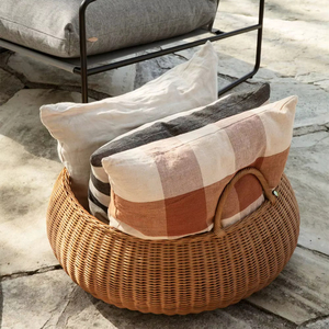 <b>Round</b> Fruit Bolga <b>Basket</b>, Natural Seagrass <b>Basket</b> - Product Image 1