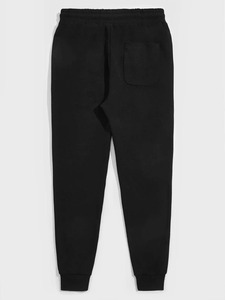 กางเกงวอร์มผู้ชายคุณภาพดี ใหม่ สวมใส่สบาย แห้งเร็ว ผ้าฝ้ายผสมขนแกะ มีเชือกผูก สีดำ - Product Image 4