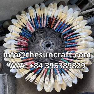 Handcrafted Mother of Pearl Spoon <b>MOP</b> Seashell Spoons Vietnam Manufacturer Wholesale Multicolor Cheap Price - Product Image 2