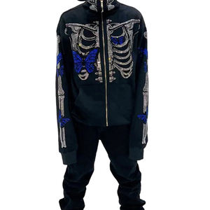 Sudadera con capucha para hombre con cremallera completa para venta en línea Diseño de servicio OEM Sudadera con capucha ligera para hombre con cremallera completa - Product Image 3