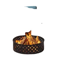 Brûleur de foyer miniature octogonal haute température en acier galvanisé pour bois, gaz ou essence, personnalisable, pour camping extérieur