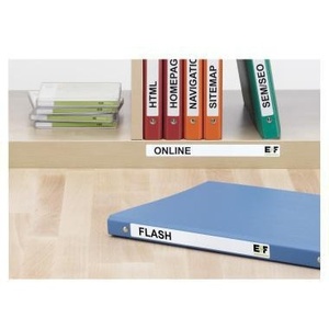 Etiquetas Autoadhesivas para Encuadernación HERMA, Paquete de 250, Estrechas/Cortas, 25.4 x 192 mm, con Orificio para el Dedo, Blancas, para Accesorios de Archivo - Product Image 4