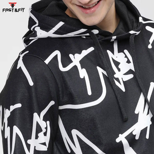 Pull à capuche pour hommes sur mesure Style de mode de rue vêtements d'hiver 100% coton avec design brodé nouveau design populaire - Product Image 6