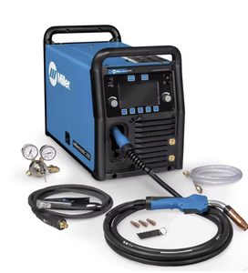 BUY NOW! Best Rate NEW Millermatic-255 MIG/Pulsed MIG Welding <b>Machine</b>-208/240V with <b>Running</b> Gears Steel Compatibility - Product Image 1
