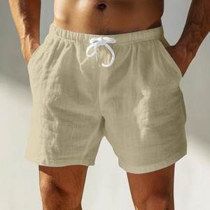 Pantalones cortos de verano para hombre Pantalones cortos de gimnasio por encima de la rodilla Jogger Lounge Pantalones cortos casuales con bolsillos - Product Image 5