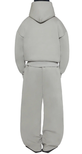 Pantalones de chándal con logotipo personalizado ecológico, pantalones de chándal holgados de peso pesado, ropa de calle de algodón de pierna ancha Unisex, estampado Digital OEM - Product Image 3