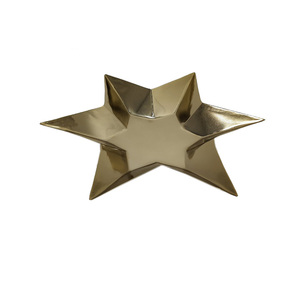 Portavelas de Metal de diseño moderno, acabado dorado para el hogar, boda, Navidad, iluminación de mesa, decoración hecha a mano a granel - Product Image 5