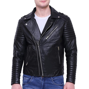 OEM Custom Wholesale <b>Men's</b> High Quality Fashion Design Leather <b>Jacket</b> Motorcycle Leather <b>Jacket</b> <b>for</b> <b>Men</b> - Product Image 6
