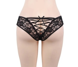 MONO RIDESR Bragas de Encaje Sexy para Mujer, Tallas Grandes, Cómodas, de Spandex/Algodón, Control Medio, Ropa Interior, Tanga de Encaje Completo - Product Image 4