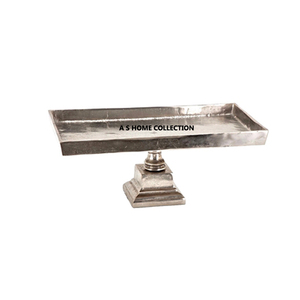 Metal Golden Plated Luxury Design square Shape Wedding Decor <b>Mirror</b> Serving <b>Tray</b> - Product Image 2