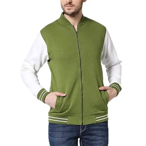 Nouvelles vestes de baseball universitaires en chenille pour hommes, qualité OEM supérieure, vente en gros, design personnalisé, manches en cuir, polaire, 2026 - Product Image 4