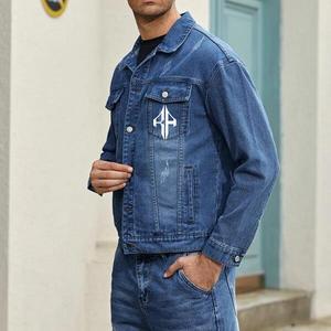 Chándal de mezclilla de invierno con cuello levantado de alta calidad de algodón 100% Color personalizado Servicio OEM/ODM de ATLANTIC - Product Image 4