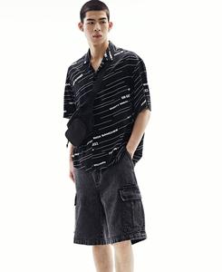 Camisas de resort informales de corte holgado de alta tendencia para hombres, marca personalizada, tejido de viscosa, manga corta, estampado, ajuste cómodo, precio al por mayor - Product Image 6