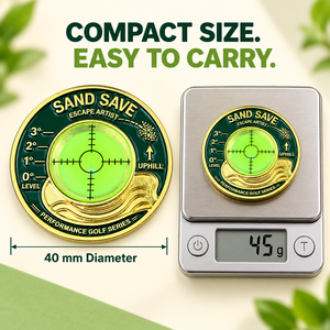 Niveau à bulle double face pour green de golf, design personnalisé, aide portable d'entraînement au putting pour cadeaux et événements de golf - Product Image 4