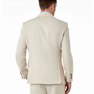 Traje Casual de Boda para Hombre, Hecho a Medida, de Alta Calidad, Transpirable, Mezcla de Algodón, Cuello en V, Blazer de Un Solo Pecho - Product Image 5