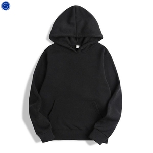 Vente en gros Sweatshirts surdimensionnés pour hommes 345 GSM Coton Polyester Polaire Logo personnalisé Épaule tombante Manches longues Capuche Rue Automne - Product Image 1