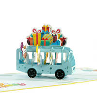 Tarjeta de Felicitación 3D de Cumpleaños del Fabricante con Modelo Pop-up, Diseño Personalizado