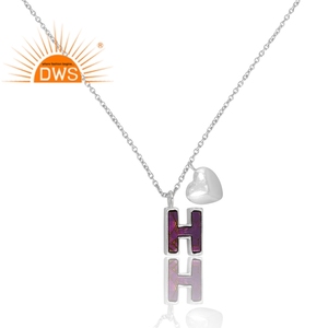 Meilleure vente Collier avec pendentif à breloque en argent sterling fin Mojave cuivre Howlite pierre précieuse H Fabricant de bijoux personnalisé - Product Image 4