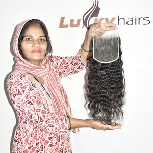 100% ผิวหยักแบบหลวมผมมนุษย์สวิส HD 6*6เนื้อหยัก - Product Image 1