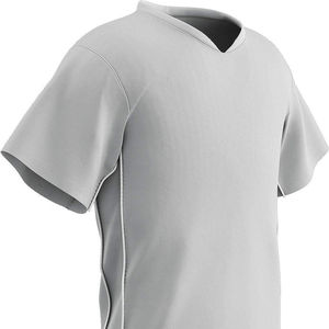 Maillot de football à col en V uni, personnalisation et sublimation, maillot de football confortable pour femmes, hommes et jeunes - Product Image 1