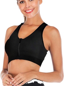 High-quality Women's Seamless Racerback Sports <b>Bra</b> Adjustable Shoulder <b>Straps</b> Anti-shock High Support Yoga <b>Bra</b> - Product Image 2