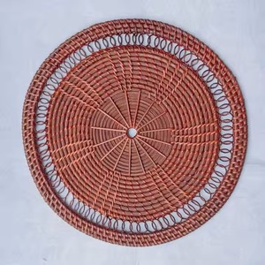 2025 Meilleure vente chargeur de napperon en rotin tissé à la main coloré fabriqué au Vietnam par DHT Handicrafts - Product Image 3