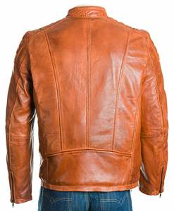 Diseño superior 100% Chaqueta de invierno de manga larga con cuello levantado de cuero de alta calidad para hombre Diseño personalizado disponible a un precio razonable - Product Image 4