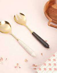 Juego de Cubiertos Clásicos de Acero Inoxidable para Servir Ensaladas, para Uso Doméstico y en Restaurantes, Diseñados para una Mayor Durabilidad - Product Image 3