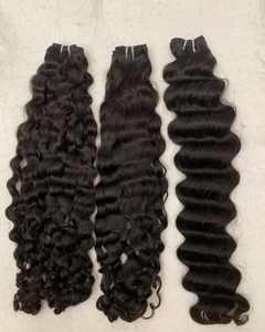 Vente en gros extensions de cheveux indiens vierges du temple perruque à double tirage avec fermeture en cheveux humains faisant le fournisseur - Product Image 4