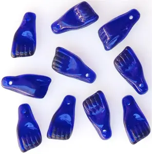 Varios colores metálicos 15mm X 6mm Cuentas de puño de vidrio Cuentas sueltas de 8mm para la fabricación de joyas y la decoración del hogar Mezcla de horno de cristal - Product Image 4