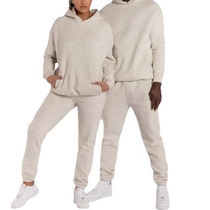 Vente en gros : Créez votre propre ensemble de sweat-shirt à capuche et pantalon de jogging en polyester/coton doublé de polaire à séchage rapide pour homme - Product Image 2