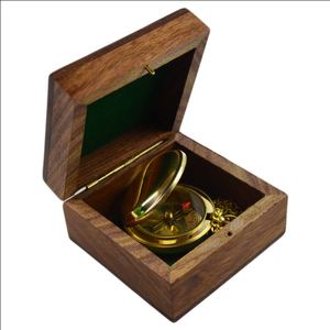 Combo de latón y vidrio, brújula, Colección náutica, diseñador multifuncional, estilo Retro, moneda pirata, Metal sólido, aparatos para exteriores - Product Image 5