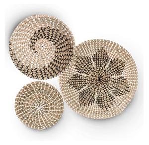 Lot de 6 pièces décor de plaque suspendue en jonc de mer pour les espaces de maison spectaculaires en gros fabriqué au Vietnam au meilleur prix - Product Image 1