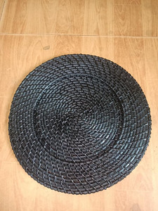 Plaque de chargeur en rotin Plaque de chargeur en rotin tissé à la main naturelle de haute qualité pour mariage - Product Image 4