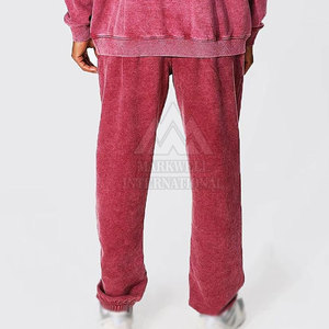 Pantalones Deportivos de Color Sólido Lavados al Ácido Hechos en Pakistán, Pantalones Deportivos Casuales Cómodos de Alta Calidad para Hombre - Product Image 2