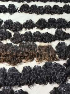 Lot de Mèches de Cheveux Indiens Naturels Vierges Bouclés Birmans, Cuticules Alignées et Rebondissantes - Product Image 5