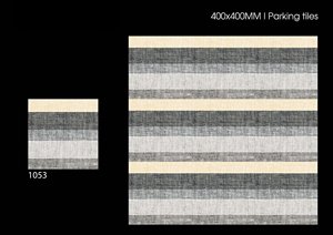 กระเบื้องปูพื้นพอร์ซเลนขนาด400x400มม. กระเบื้องที่จอดรถกลางแจ้งเคลือบผิวด้านกันน้ำ - Product Image 3