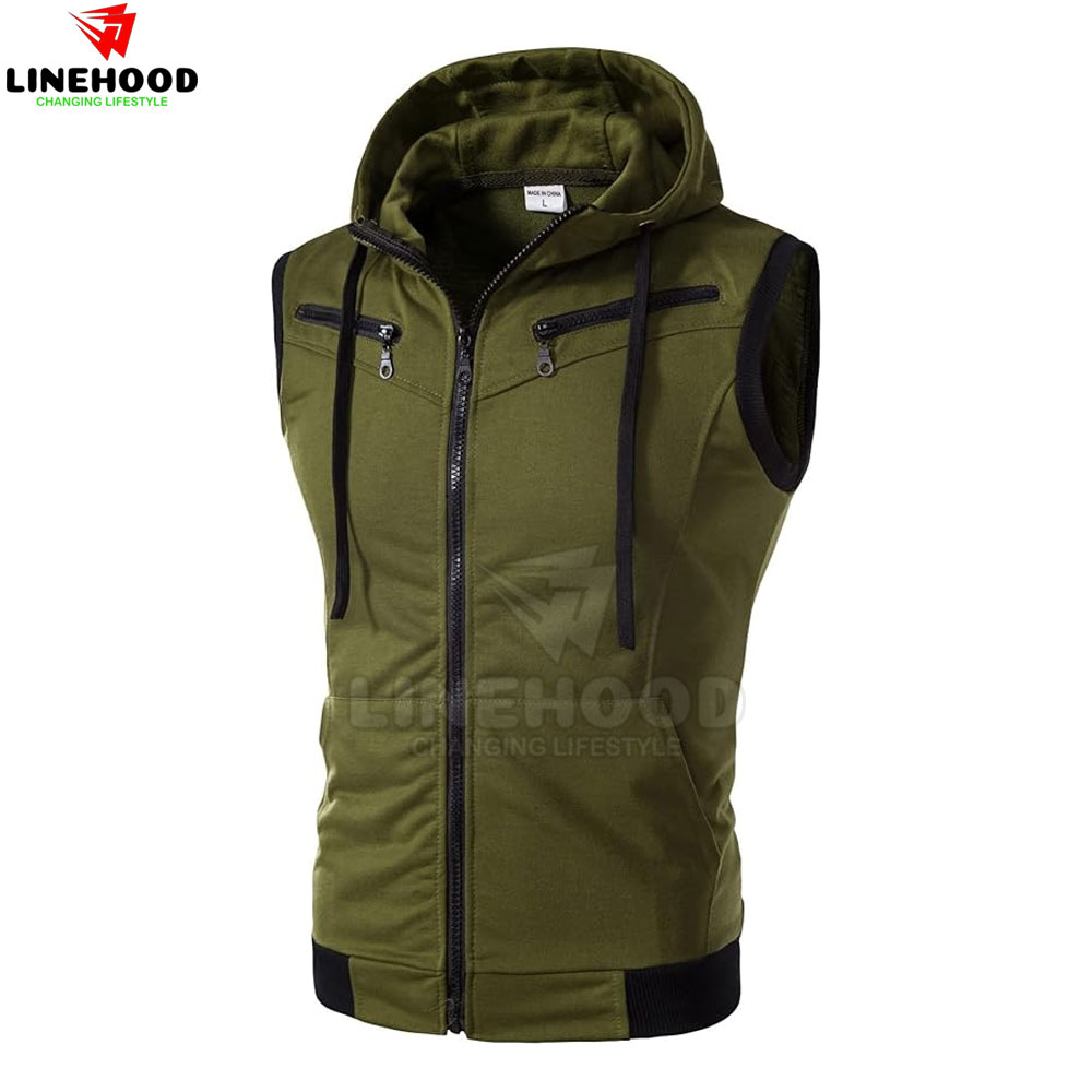 Sleeveless Hoodie White Ultimate Comfort Style
