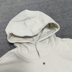 OEM Vintage Unisex Sudadera con capucha bordada personalizada de alta calidad de algodón de gran tamaño 460 GSM French Terry Cropped Hoodie hombres - Product Image 2