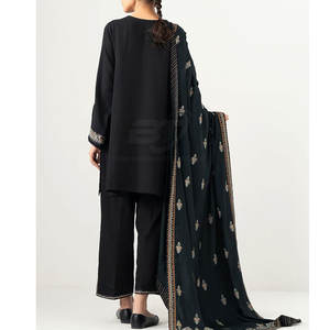 Conjunto de Traje Bordado de Diseñador para Mujer, 3 Piezas, Ropa Casual, Tela de Alta Calidad, Servicio OEM ODM - Product Image 5