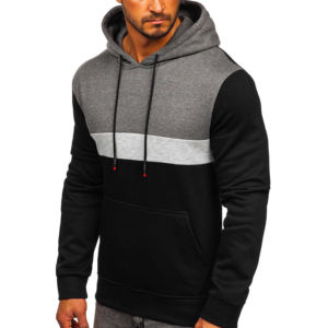 เสื้อฮู้ดดี้ผู้ชายดีไซน์ใหม่ปี 2026 ผ้าฝ้ายฟลีซ 100% สไตล์วินเทจสำหรับฤดูหนาว ตกแต่งด้วยเทคนิคการปักแบบแผงคงที่ บุซับใน ทรงโอเวอร์ไซส์ - Product Image 4