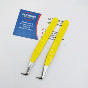 Pinzas profesionales para extensiones de pestañas con volumen de 90 grados, acero inoxidable sostenible con punta puntiaguda - Product Image 2