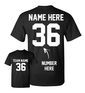 Camisetas de Fútbol Americano Personalizables de Manga Corta para Hombre, Talla XL, Ropa Deportiva Transpirable con Número y Patrón, para Adultos, Selzer IND - Product Image 5