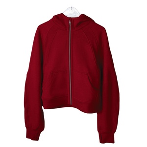 Sudaderas con capucha Mujer Manga larga cremallera Sudadera con capucha de calidad superior Manga larga Cremallera de punto completo Mujer tinte sólido - Product Image 2