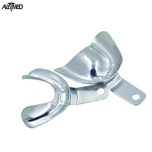 Bandejas de Impresión Dental de Acero Inoxidable Clase II de Alta Calidad, Compatibles con Autoclave, Certificadas CE, para Mandíbula Superior/Inferior, Instrumentos Manuales - Product Image 4