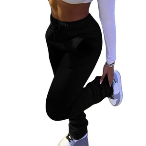 2025 Summer Selling Sale Woman Clothing Vendor Mid Waist <b>Thick</b> Stacked Pants <b>Legging</b> <b>Thick</b> Stacked Sweatpants Women - Product Image 2