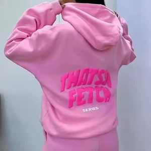 Personalizado para Puff estampado 500 Gsm Heavyweight mujer chándal 100% algodón Sudadera con capucha Streetwear Sudadera con capucha con cuello - Product Image 6